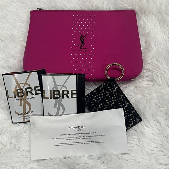 Yves Saint Laurent Handbags - Yves Saint Laurent Fuchsia Cosmetic Bag